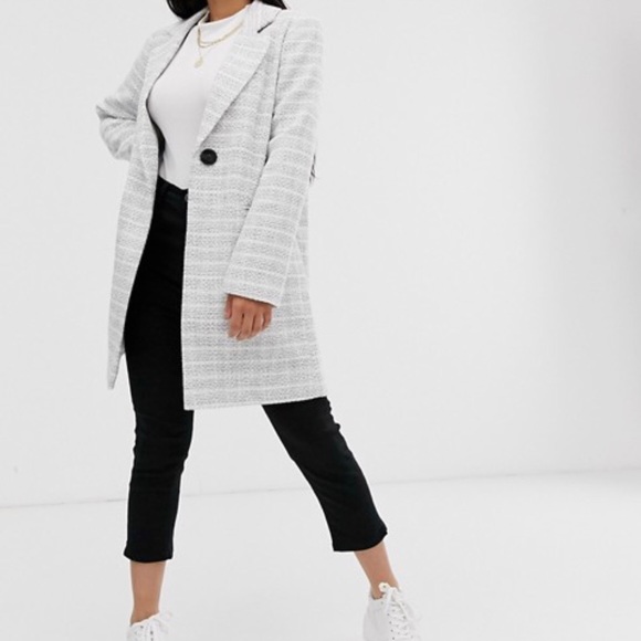 ASOS DESIGN Petite textured coat - Picture 5 of 8